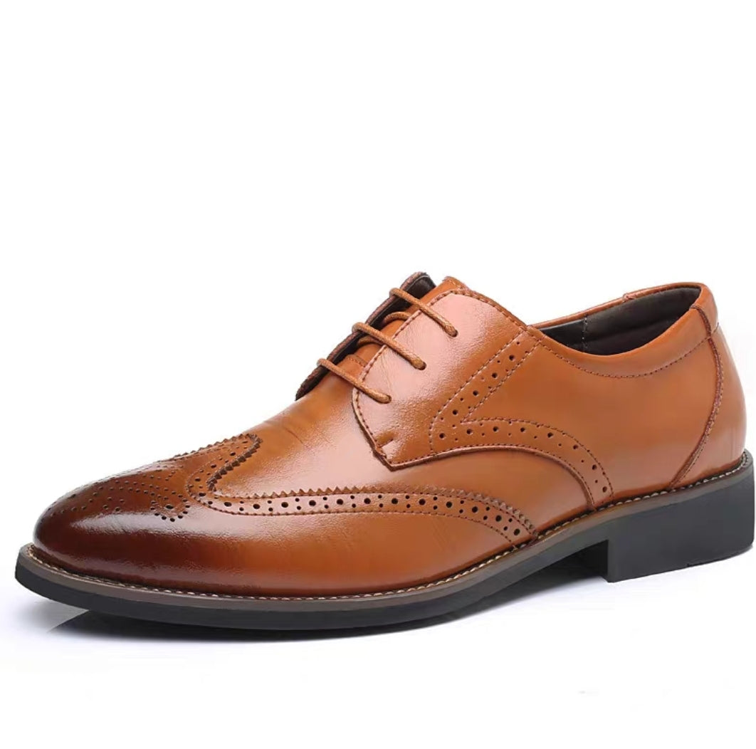 Man Businesses Leather Shoes