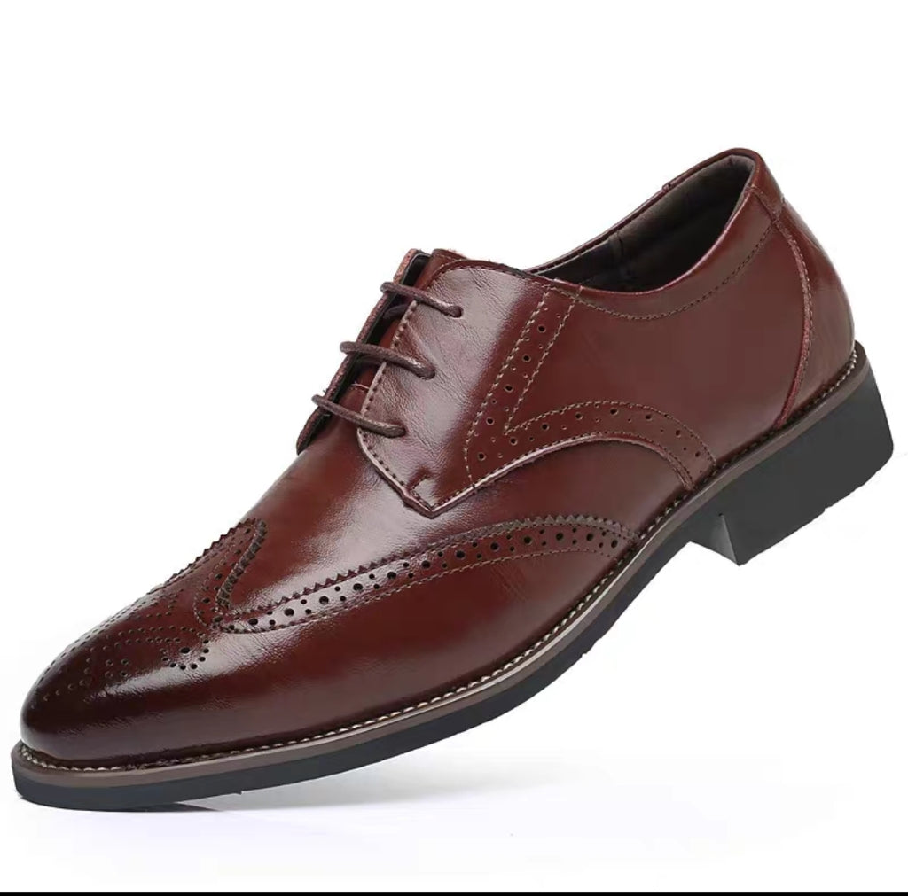 Man Businesses Leather Shoes
