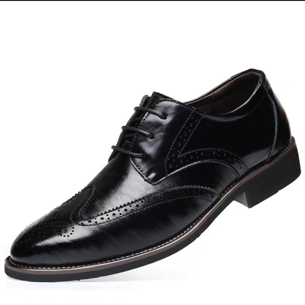 Man Businesses Leather Shoes