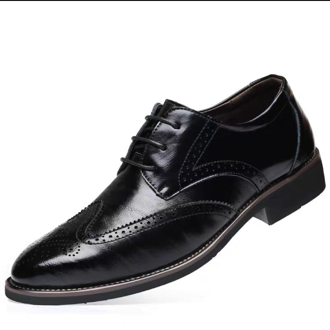 Man Businesses Leather Shoes