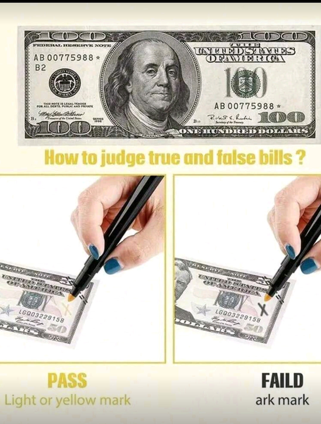 Money Detector Pen