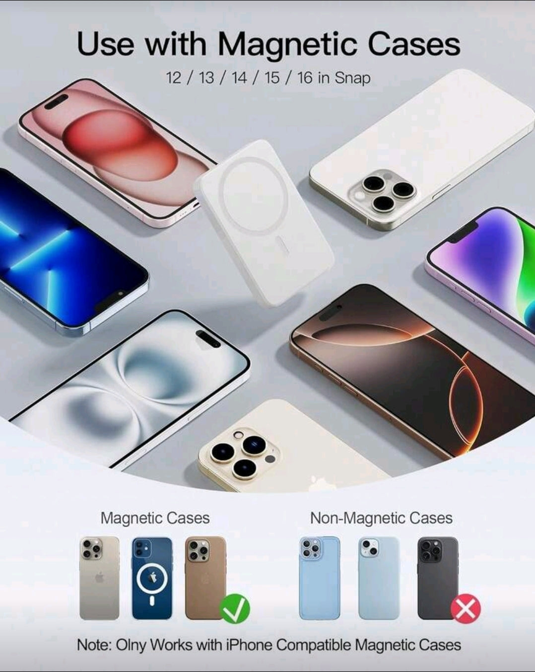 Battery Pack Magnetic Phone Charger 10000 MAh