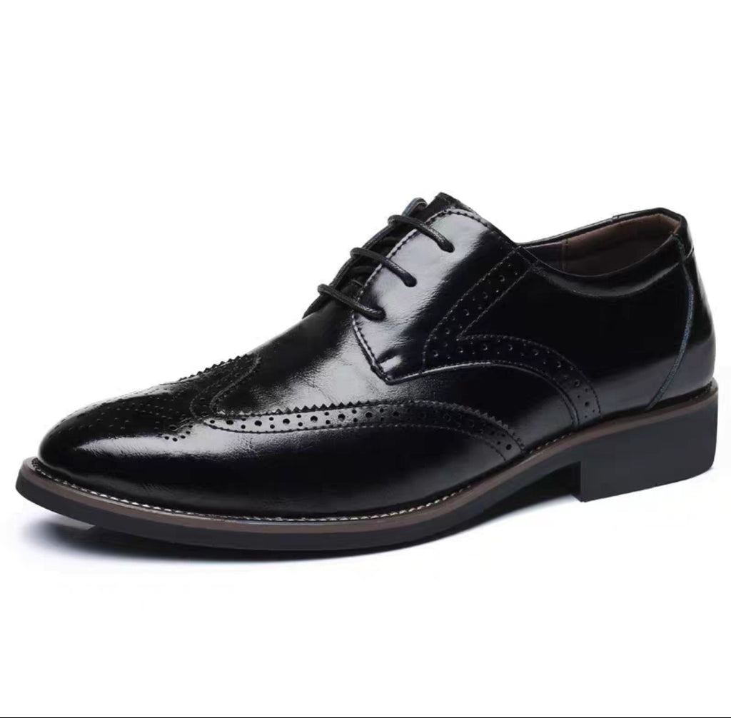Man Businesses Leather Shoes